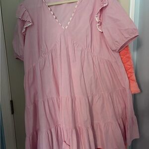Simply Southern Light Pink V-Neck Top or dress